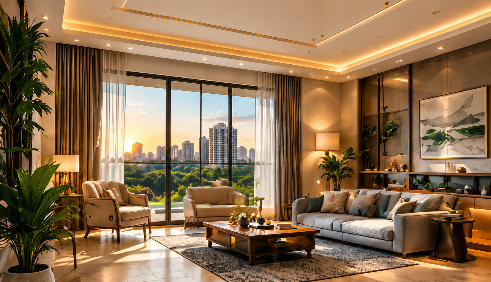 TVS Avalon Luxury Interior Living Room